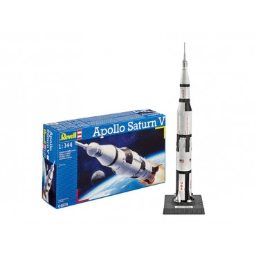 KIT PARA MONTAR REVELL FOGUETE APOLLO 11 SATURN V 1/144 82 PEÇAS REV 04909